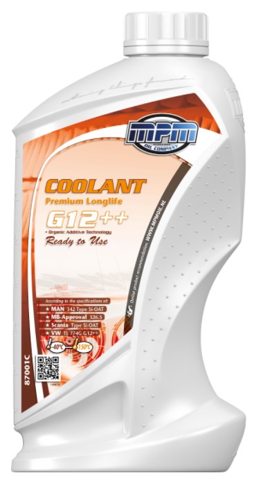 Охолоджувальна рідина MPM G12++, готова, фіолетовий, -40°С, 1 л (MPM 87001C)